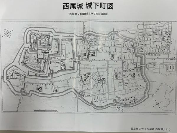 西尾城下町図